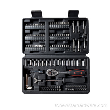 128pcs soket bit set mekanik takım kiti